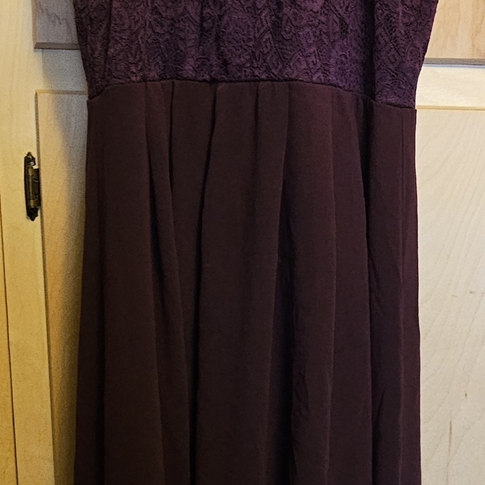 Purple Lace Top Dress